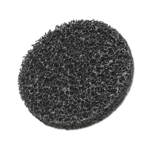 Scotch-Brite Roloc coating removal disc, 3 in TR, black extra coarse silicon carbide, 15000 rpm, coating removal abrasive disc