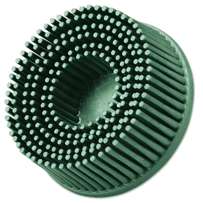 Roloc Bristle Disc, 2 in x 5/8 in, TR, 50 Grit, Ceramic Abrasive Grain, 25000 rpm, Green