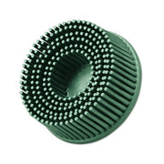 Scotch-Brite Roloc bristle disc 2 in 50 grit green ceramic abrasive 25000 RPM TR mount round surface conditioning disc