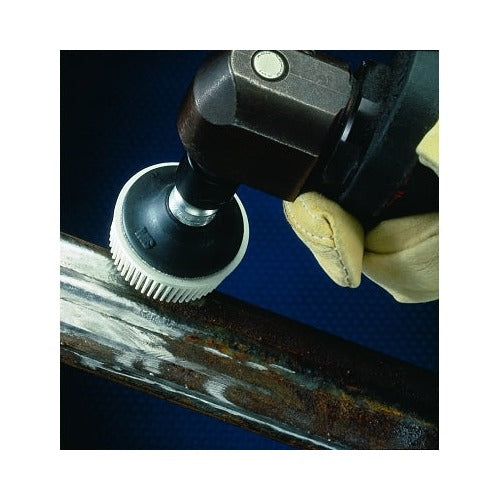 Scotch-Brite Roloc bristle disc 3 in 50 grit ceramic green TR quick-change mount abrasive disc