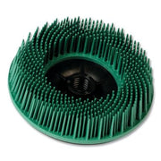 Bristle Disc, 4-1/2 in x 5/8 in-11, 50 Grit, Ceramic, 12000 rpm, Green