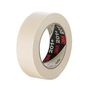 3M General Use Masking Tape 201+ 48mm x 55m tan roll with 3M logo visible on core, masking tape