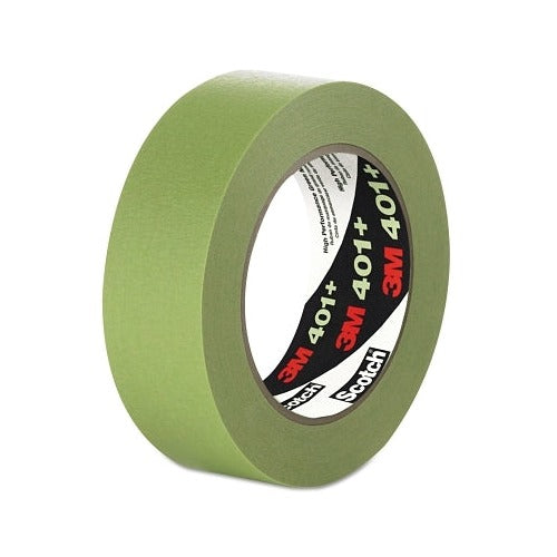 3M 401+ High Performance Masking Tape 48mm x 55m green roll with Scotch 401+ label, masking tape