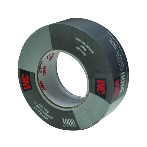3M 3900 duct tape, silver, 1.88 in x 60 yd, 7.7 mil, cloth-backed roll, general purpose duct tape
