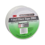 3M 3903 vinyl duct tape, yellow, 2 in x 50 yd, 6.5 mil, low-medium adhesion, packaged roll
