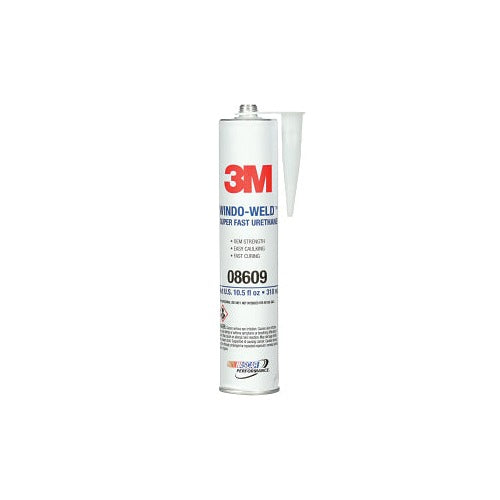 3M Windo-Weld Super Fast Urethane Adhesive 10.5 fl oz white cartridge with nozzle tip, urethane adhesive
