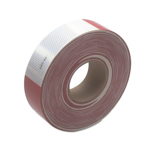 3M Diamond Grade 983 conspicuity marking tape, red and white alternating 6 in, 2 in x 150 ft roll