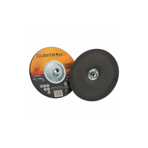 3M Cubitron II 64319 depressed-center grinding wheel 7 in x 1/4 in x 5/8-11 orange abrasive grinding wheel
