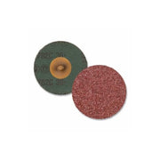 3M 782C fibre disc 36 grit Roloc quick-change attachment maroon aluminum oxide two-piece set sanding disc