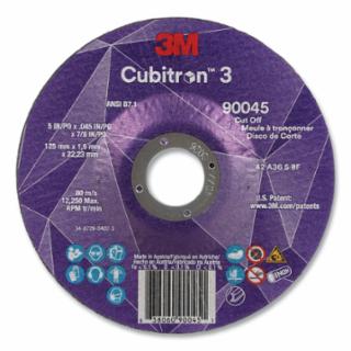 90045 Cubitron 5"x .045" x 7/8"  80m/s 12,250 Max. RPM tr/min Cut Off Grinding Wheel