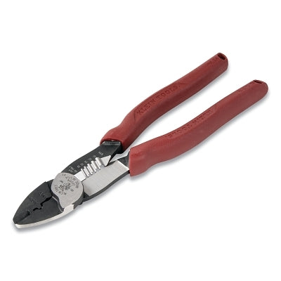 Forged Steel Wire Crimpers/Cutters/Stripper, 10-18 AWG, Red