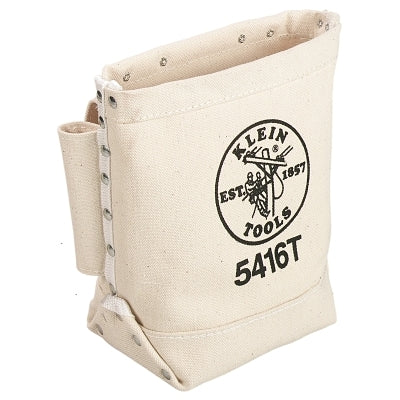 Bull-Pin and Bolt Bag, 3 Compartments, 10 in X 5 in, No 4 Canvas