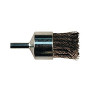 ANCHOR BRAND Knot Wire End Brush carbon steel, 3/4 in x 0.20 in flared wire bristles, stem mounted, end brush
