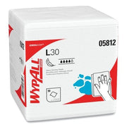 WypAll* L30 Wipers, White, 12 in W x 12-1/2 in L, 1/4 Fold, 90 per Pack/ 12 Pack per Case