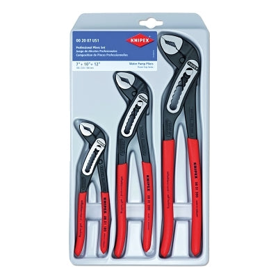 3-Piece Alligator Pliers Set, 7-1/4 in, 10 in, 12 in