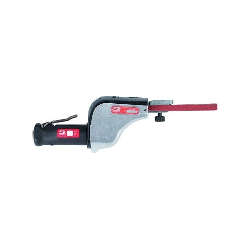Dynabrade Original Dynafile abrasive belt machine 24 in belt 1/8 to 1/2 in wide 1/2 HP gray aluminum pneumatic file tool