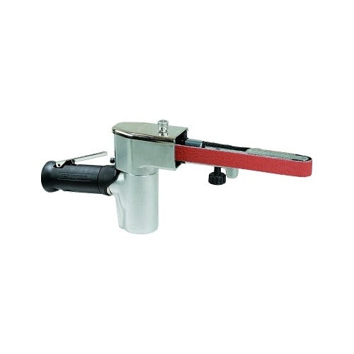 Dynabrade Dynafile II air-powered abrasive belt tool 1/8 to 3/4 in wide 18 in belt 0.5 HP aluminum body pneumatic file