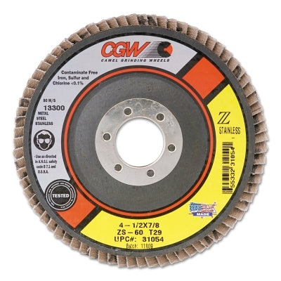 Type 1 Cut-Off Wheel, 3 in Dia, 1/16 in Thick, 3/8 in Arbor, 36 Grit