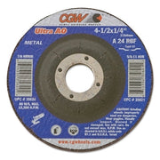 Depressed Center Wheel, 7 in Dia, 1/4 in Thick, 5/8 in Arbor, 24 grit