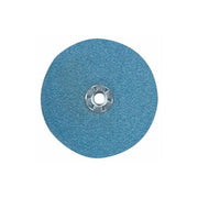 CGW 48112 resin fibre disc 5 in x 7/8 in arbor 36 grit blue zirconia abrasive surface sanding disc
