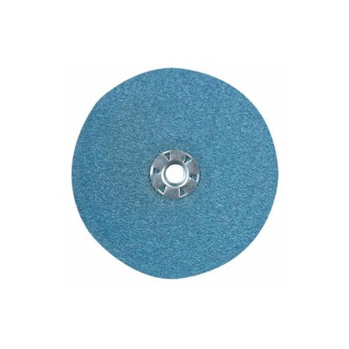 CGW 48112 resin fibre disc 5 in x 7/8 in arbor 36 grit blue zirconia abrasive surface sanding disc