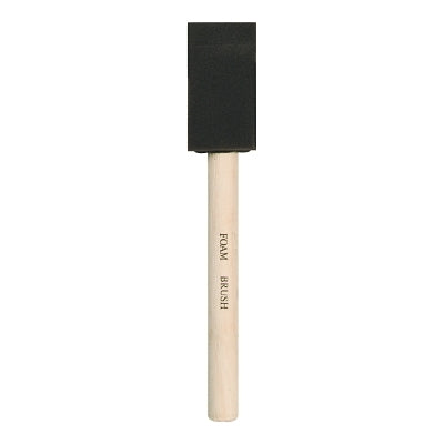 Foam Brushes, 1 in W, Foam, Wood handle