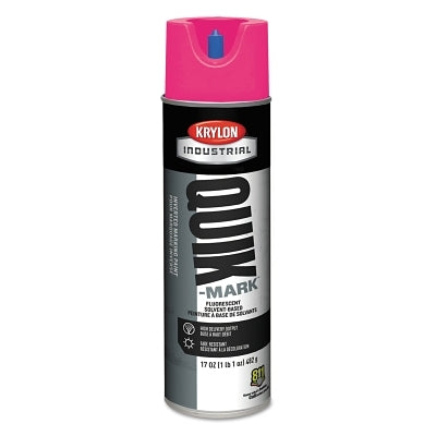 Quik-Mark Fluorescent Inverted Marking Paint, 17oz, Flrscnt Pink