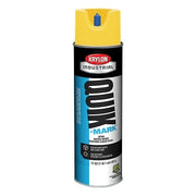 Quik-Mark APWA Water-Based Inverted Marking Paint, 12oz Aerosol, Utility Yellow