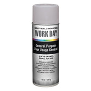 Industrial Work Day Enamel Paint, 10 oz, Aerosol Can, Gray Primer