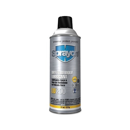 Sprayon LU200 dry film moly lubricant 16 oz aerosol can molybdenum disulfide dry film lubricant spray