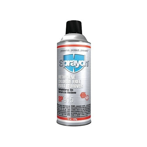 Sprayon SP915 methylene chloride-free paint remover 16 oz aerosol can silver label chemical paint stripper spray