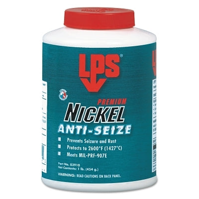 Nickel Anti-Seize Lubricant, 1 lb Brush Top Bottle