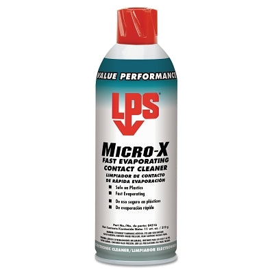 Micro-X Fast Evaporating Contact Cleaner, 11 oz,  Aerosol Can, Solvent Scent