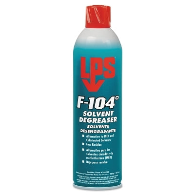 F-104° Solvent Degreaser, Ready-to-Use, 15 oz, Aerosol Can, Mild Orange Odor