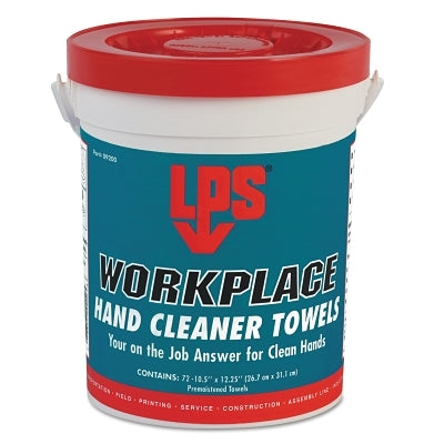 WorkPlace Hand Cleaner Towels, Citrus, Wet Wipe Bucket, 72 Towels