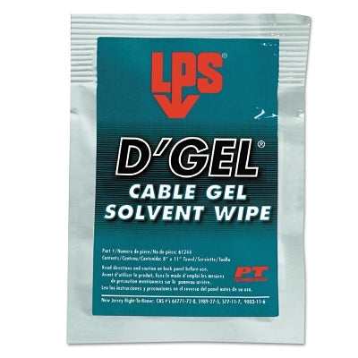 D'Gel Cable Gel Solvents, Individually Wrapped Wipes