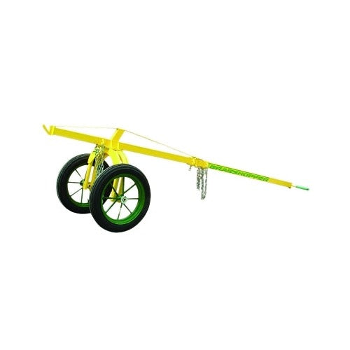 Sumner ST401 Grasshopper pipe stand yellow steel frame dual wheels chain support pipe jack stand