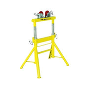 Sumner vee head pipe stand, V-shaped black steel cradle with screw adjustment, 2000 lb capacity, pipe stand head