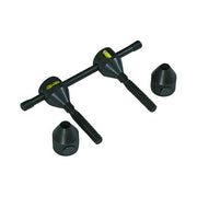 Sumner Flange Level 5/8 to 1-5/8 in Qwik Pin, black steel body with threaded stems and cone inserts