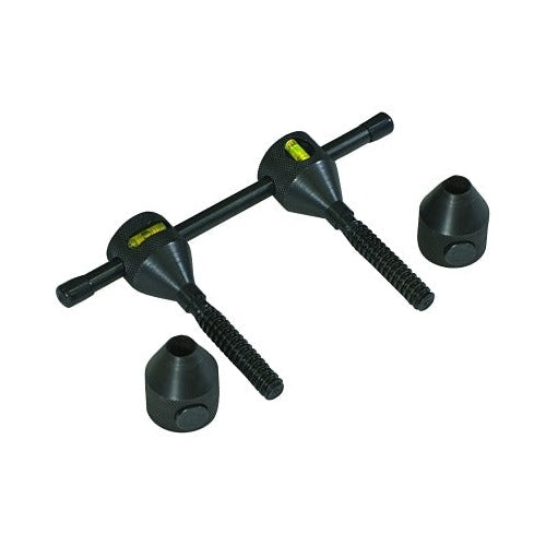Sumner Flange Level 5/8 to 1-5/8 in Qwik Pin, black steel body with threaded stems and cone inserts