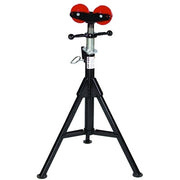 Fold-A-Jack Style Hi Jack, Steel Roller Head, 2000 lb Cap, 1-1/4 in to 24 in Pipe, 28 in to 49 in H