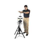 Sumner Hold-E pipe clamp with T-handle, adjustable 3/4 to 6 in tube support on tripod stand, pipe alignment welding clamp