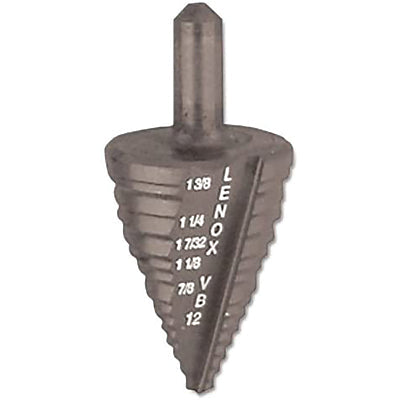 Vari-Bit Step Drill Bits, #12, 7/8 in to 1-3/8 in Cutting Diameter, 5 Steps