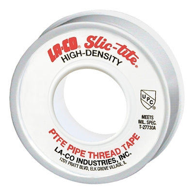 Slic-Tite PTFE Thread Tape, 300 in L, 3/4 in W, 3 mil, White