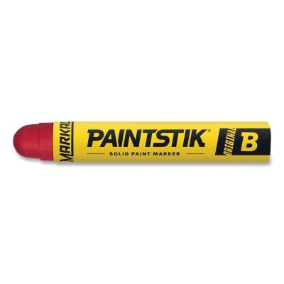 Paintstik Original B Solid Paint Marker, 11/16 in dia, 4-3/4 in L, Red