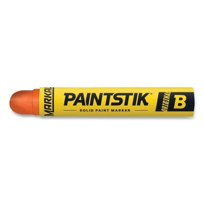 Paintstik Original B Solid Paint Marker, 11/16 in dia, 4-3/4 in L, Orange