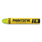 Paintstik Original B Solid Paint Marker, 11/16 in dia, 4-3/4 in L, Fluorescent Yellow