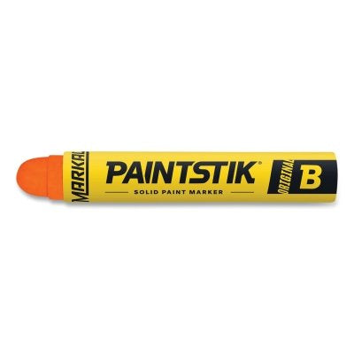 Paintstik Original B Solid Paint Marker, 11/16 in dia, 4-3/4 in L, Fluorescent Orange