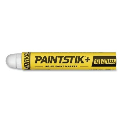 PAINTSTIK+ GALVANIZER Solid Paint Marker, 11/16 in dia x 4.75 in L, White