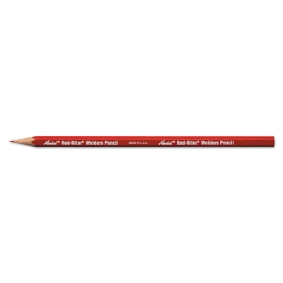 Silver-Streak and Red-Riter Welders Pencil, #2 Lead Grade, 4-5/8 in L, Red